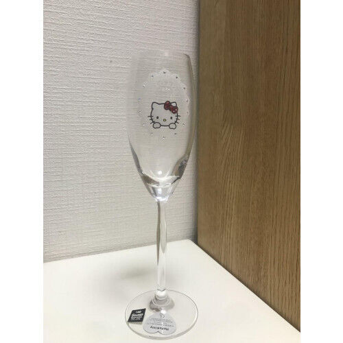 Hello Kitty Champagne Glass Swarovski Small scratches