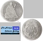 1877 Silver US Philadelphia Mint Seated Liberty Dime🪙Type 4🪙