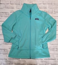 Patagonia Micro D Lightweight Fleece Zip Up Jacket Teal Blue Women's Size Large