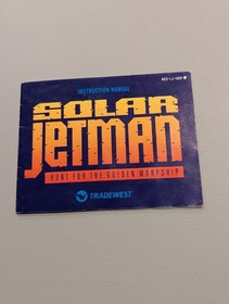 Solar Jetman: Hunt for the Golden Warpship (NES) Nintendo - Box + Manual, TESTED