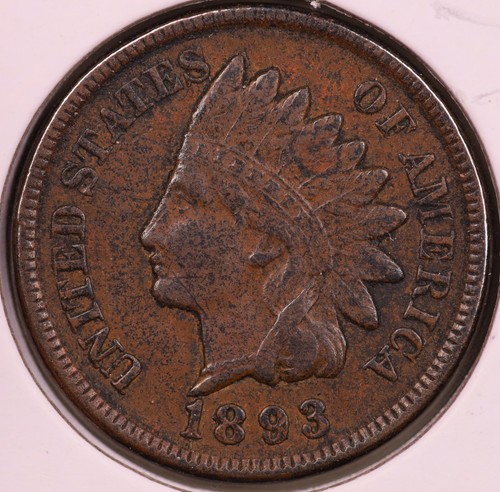 1893 Indian Cent VF+ ***RARE ORIGINAL COIN*** - Picture 1 of 2