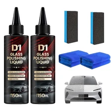 Glass Polishing Liquid D1,Car Glass Oil Film Remover,Glasses Polishing Compound,