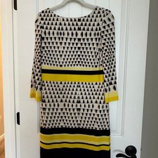 Eliza-j Women's Yellow and Black Dress