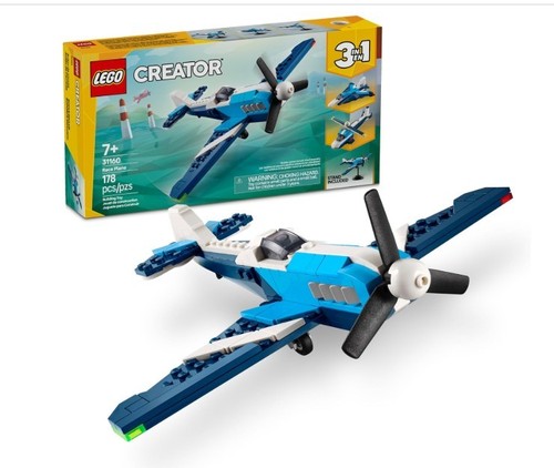 LEGO Creator 3 in 1 Flugzeug Rennflugzeug Spielzeug 31160 Neu Lego Flugzeug Bauset - Bild 1 von 2
