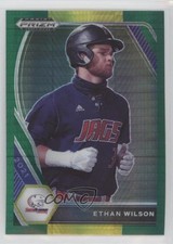 2021 Panini Prizm Draft Picks Green & Yellow Hyper Ethan Wilson #PDP49 0bk0