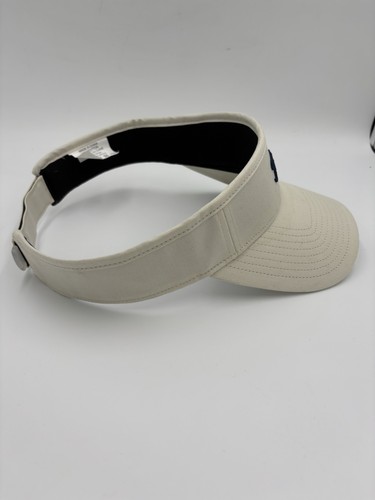 Visera de golf Titleist blanca/crema negra logotipo bordado ajustable golf atletismo - Imagen 5 de 8