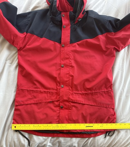 The North Face Herren HydroSeal Mountain Jacke Rot Wasserdicht Kapuze Shell Med - Bild 8 von 15