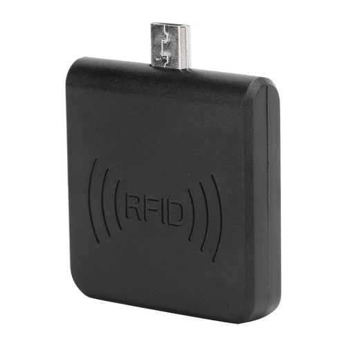 Black W86 Micro USB Mobile Phone Card Reader Portable For Mobile ID Rea NEW - Afbeelding 8 van 12