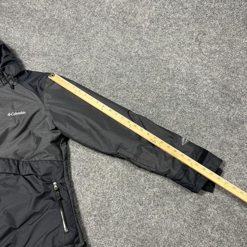 Columbia Jacket Womens XL Black Omni-Tech Omni-Heat Hooded Waterproof Parka Coat - Picture 11 of 13