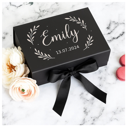 Confezione Regalo Lusso Personalizzata con Nastro e Chiusura Magnetica - Ricordo Perfetto - Foto 6 di 14