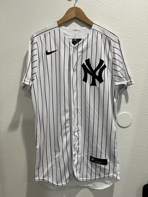 Men s New York Yankees Home White Nike MLB Authentic Collection Jersey Size 40 M