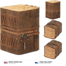 600 Page 8x6 Genuine Leather Bound Handmade Vintage Journal Notebook For Men ...