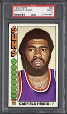 1976 Topps Garfield Heard #39 PSA 9 Mint Phoenix Suns 