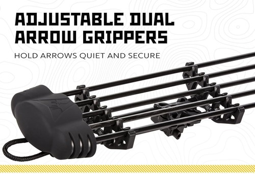 5-Spot Archery Arrow Quiver in Black - Lightweight, Secure & Quiet Design - Picture 5 of 11