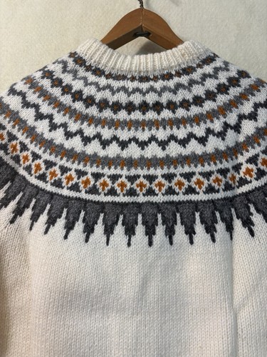 Turi Norway maglione cardigan donna grigio lana maglia taglia M vintage nuovo con etichetta - Foto 13 di 15