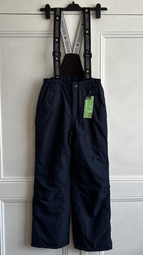 New Kids Ski Trousers CRANE Snow Mountain 11-12 Years 146-152 cm Blue Waterproof - Picture 2 of 14