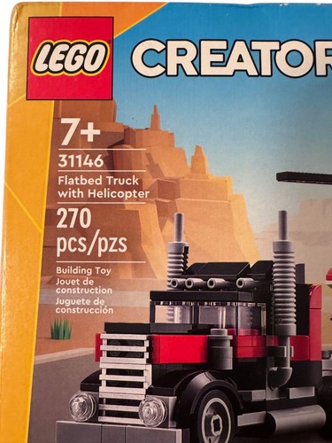 Lego 31146 Pritsche LKW Hubschrauber 270 Teile 3 in 1 Neu mit Karton Alter 7+ - Bild 2 von 3