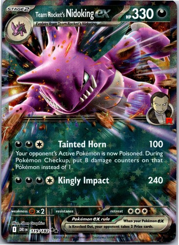 Team Rocket's Nidoking ex - 119/182 - SV10: Destined Rivals Holo - Picture 1 of 2