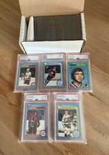 1979 / 1980 Topps Hockey Full Set with Graded Gretzky BVG 7.5 Hull PSA 8 