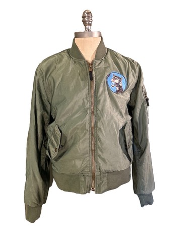 Alpha Industries x Imogene Willie Flight Jacket Type MA-1 Nylon Bomber Sz Medium - Picture 1 of 14