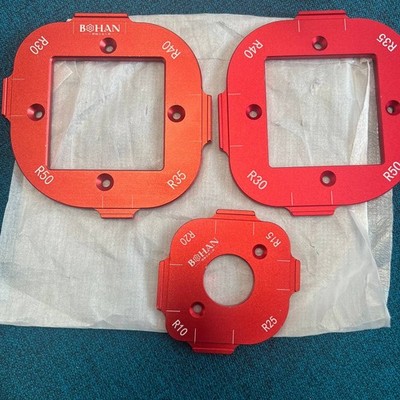 BOHAN Radius-Frässchablonen Set R10 R50 Aluminium | wie neu