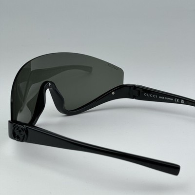 Gucci Men AUTHENTIC Sunglasses Black Grey Shield Mask  display picture 1