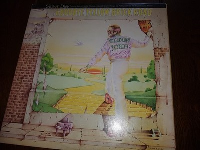 RARE EX USA MCA LP - ELTON JOHN - GOODBYE YELLOW BRICK ROAD - SUPERDISK