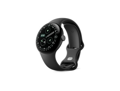 Google Pixel Watch 4 41mm Matte Black Aluminum w/ Obsidian Sport (LTE) - New!