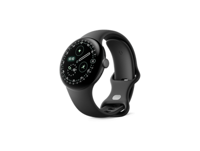 Google Pixel Watch 4 41mm Matte Black Aluminum w/ Obsidian Sport