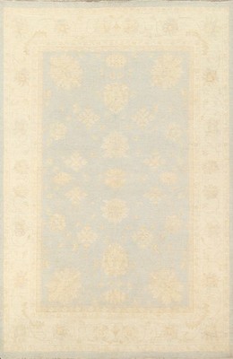 Peshawar Chobi Handmade Area Rug 6x8 Vegetable Dye Muted Color Oriental Carpet