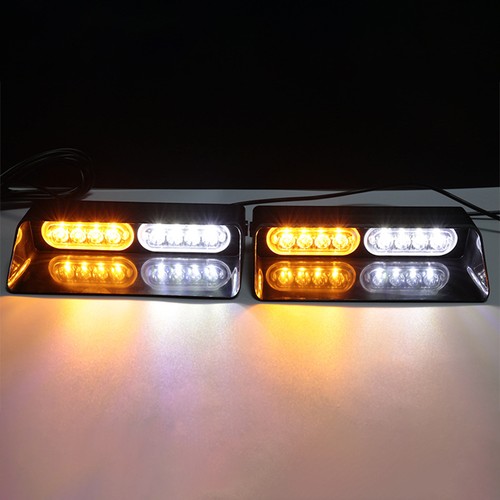 2 in 1 Dash Emergency Strobe Lights Interior Windshield Warning Safety Flashing - Picture 5 of 7