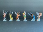Disney Parks Pixie Hollow Fairies Toy Figure 6 Piece Set Cake Toppers