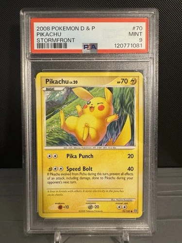 Pokemon Diamond And Pearl Stormfront Pikachu 70/100 PSA 9 Mint Hajime Kusajima