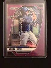 Kellon Lindsey  2025 Prizm - Purple Prizm #115/149 - Los Angeles Dodgers
