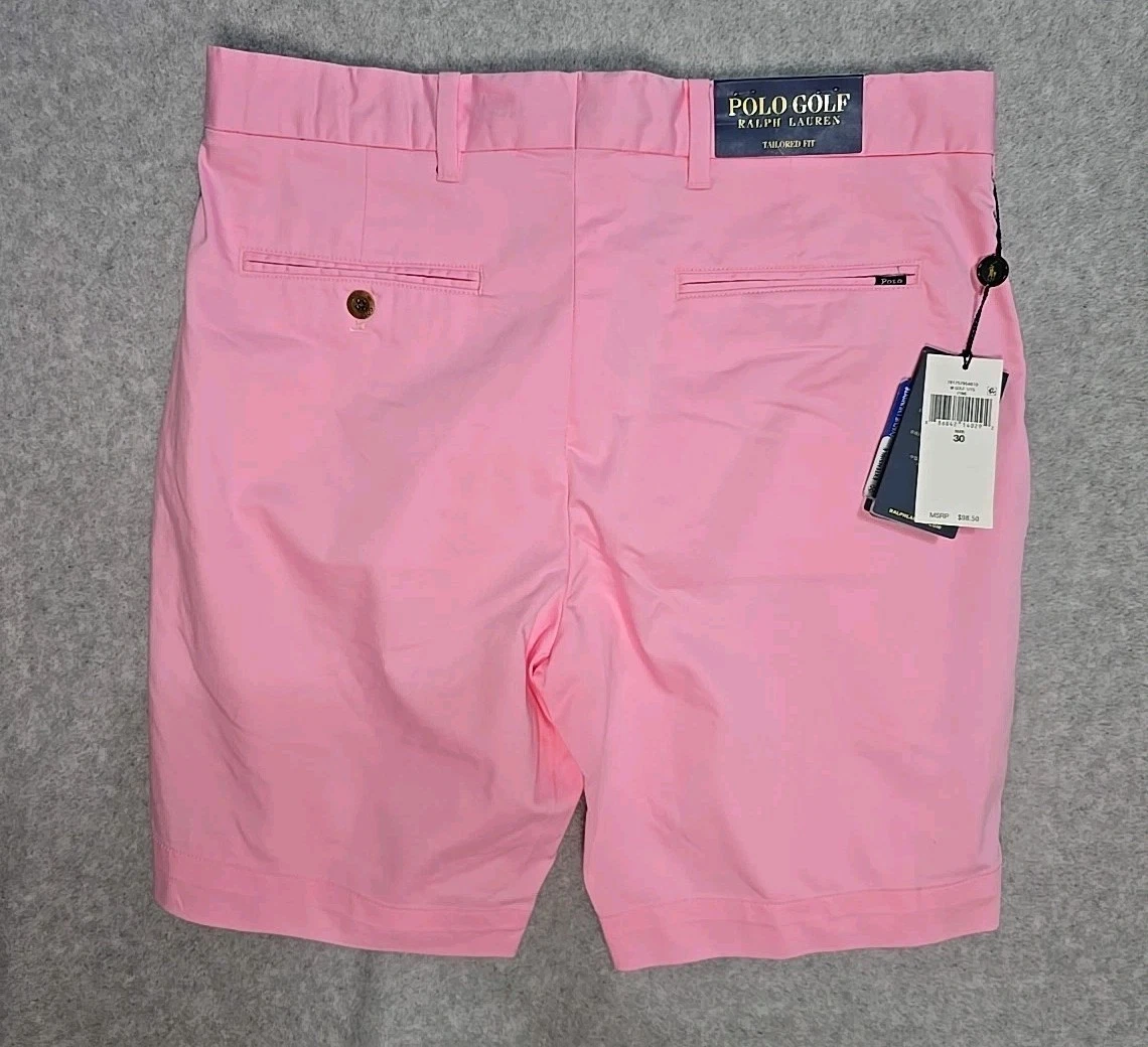 Шорты для мужчин Polo Ralph Lauren полиэстер розовые - огромный