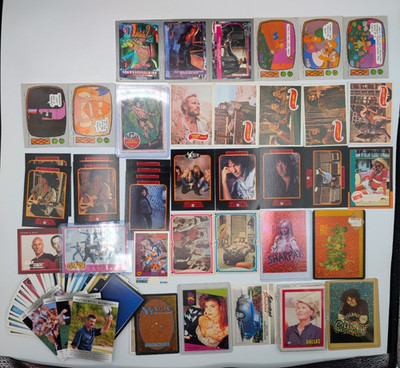 VTG Non Sport Trading Card Lot DALLAS TV STAR TREK CCG Mega Metal MTG 90210 Bulk