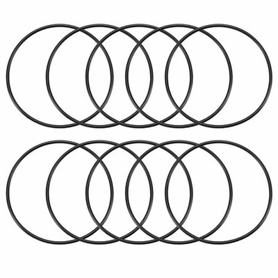 10 Pcs Black Rubber Oil   O Ring Seal Gasket 48mm x 45mm x 1.5mm  #zc