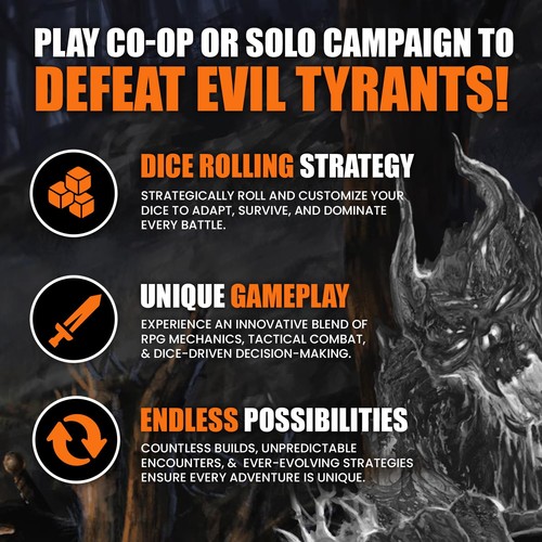 Too Many Bones Dice Builder Strategy Game – Solo and Co-op Tactical RPG Adven... - Picture 4 of 8