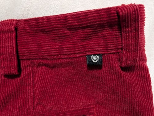 Chaps Pants Mens Corduroy Chino Black Labrador Embroidered Red Size 38x30 Y2k... - Picture 9 of 18