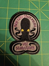 New York State Police URT Patch Underwater Recovery Team Scuba Diver Octopus