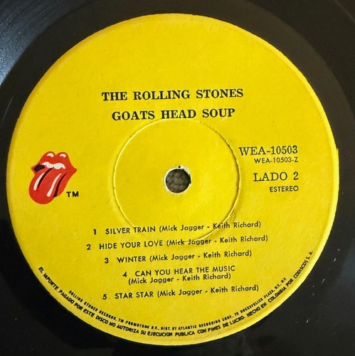 The Rolling Stones – Goats Head Soup. estado vg good. edi Colombia - Imagen 3 de 3
