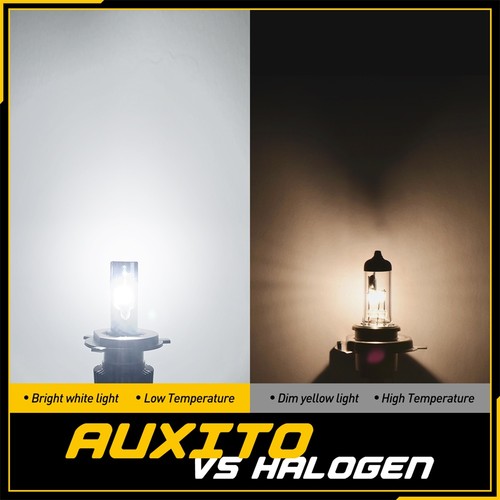AUXITO LED H4 20000LM Headlight Bulbs Kit High Low Beam Bright Xenon White 6000K - Picture 9 of 12