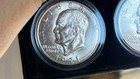 First Commemorative Mint Bicentennial Eisenhower Dollar 3 pc Coin Set — photo 10