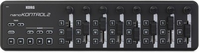 Korg nanoKONTROL2 MIDI Control Surface - Black (2-pack) Bundle
