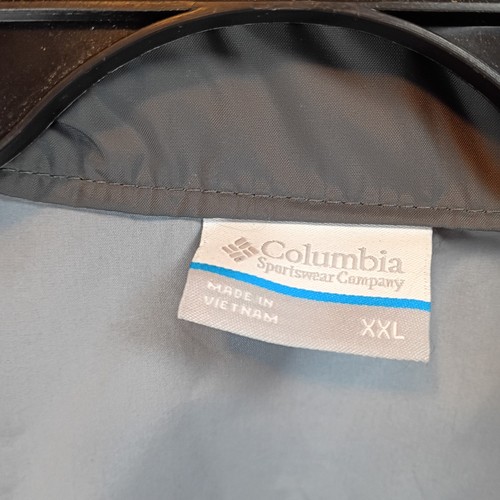 Chaqueta de Lluvia Columbia Glennaker Lake Para Hombre Negra-Gris Parrilla 2X-Grande Con Capucha Ligera - Imagen 7 de 7