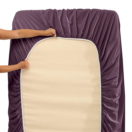 Fitted Sheet, Extra Deep Pocket Fits Deep Mattress, Luxury Soft Fitted Sheet ... - Picture 5 of 5