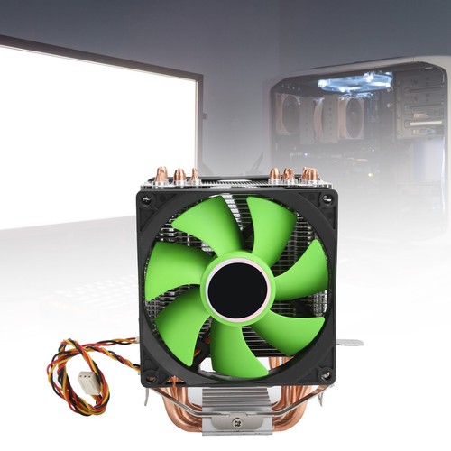 9cm CPU Cooler 3PIN Double Fan Radiator Fit For LGA775/1155/1156/1366 A FY - Afbeelding 2 van 24