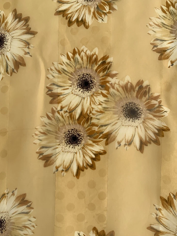 HANAE MORI Beige Floral Seda Mujer Bufanda 34"/35" BUEN ESTADO Foto 3 de 4