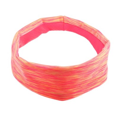 1 Stück weiches elastisches Sport Stirnband, Schweiß Evakuierung Yoga rosa gelb