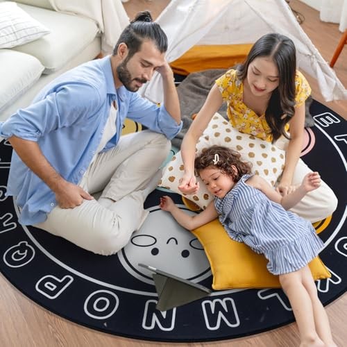 ABC Alphabet Rug for Kids, Classroom Playmat 6ft Non-Slip Circle Rugs for  - Bild 5 von 8